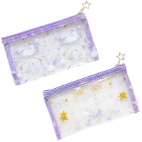 Trousse à maquillage licorne 23 x 12 cm - 1 unité