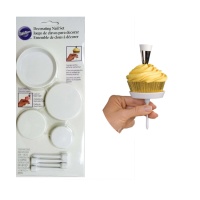 Clous pour fleurs et cupcakes - Wilton - 4 pcs.