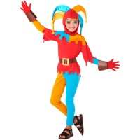 Costume d'arlequin médiéval pour filles