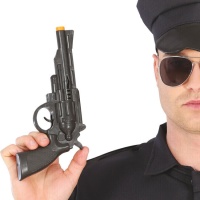Pistolet de police classique noir de 27 cm