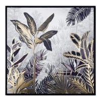 Tableau jungle or 60 x 60 cm - DCasa
