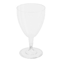 Coupe de 200 ml en plastique transparent pour vin - 3 unités