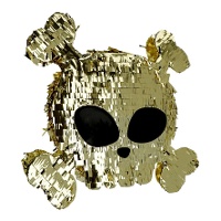 Piñata de crâne de pirate de 50 x 50 cm