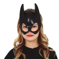Masque de super-héros chauve-souris noire pour enfants