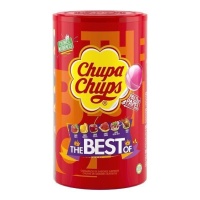 Chupa Chups saveurs assorties en pot - 110 unités