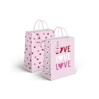 Sac cadeau Sweet Love 14 x 11,5 x 6,7 cm - 1 pc.