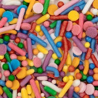 Sprinkles confettis, bâtonnets et billes 76 g - PME