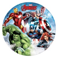 Assiettes Avengers en action 23 cm - 8 pcs.