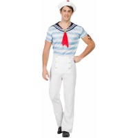 Costume de marin classique à rayures pour hommes
