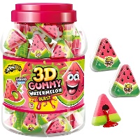 Bonbons gélifiés fourrés saveur pastèque - 18 g - 60 unités