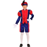 Costume de pageboy bleu et bordeaux pour enfants