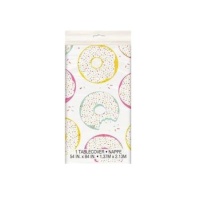Nappe Donuts blanche 1,37 x 2,13 m