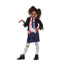 Costume d'étudiant zombie pour filles