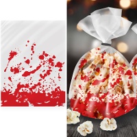 Sac pour bonbons ensanglantés Halloween de 28 x 13 cm - 20 unités