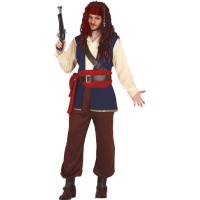 Costume de pirate Blue Jack pour hommes