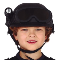 Casque anti-émeute avec torche pour enfants