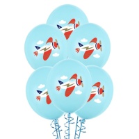 Ballons en latex Aviateurs 30 cm - PartyDeco - 50 unités