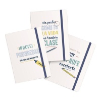 Cahier de l'enseignant avec message 13 x 1,5 x 19 cm - Dcasa - 1 pc.