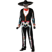 Costume de squelette mexicain jour des morts pour hommes