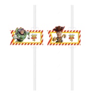 22 cm Toy Story straws - 4 pieces