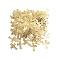Confetti de croix dorées Première Communion de 14 g