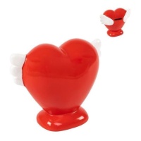 tirelire coeur 13 cm avec ailes - DCasa