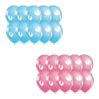 Ballon empreinte de bébé 30 cm - 10 unités