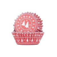 Capsules de décoration de Noël pour cupcakes avec intérieur en aluminium - PME - 30 unités