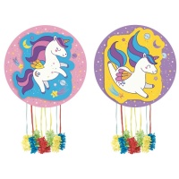 Pinata licorne assortie 43 cm