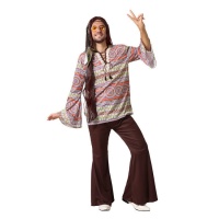 Costume de hippie imprimé pour hommes