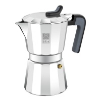 Machine à café italienne 6 tasses Deluxe2 vitro - Bra