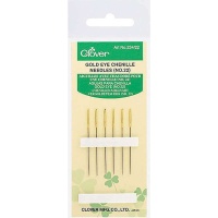 Aiguilles Golden Eye pour chenille no. 22 - Clover - 6 pcs.