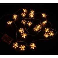 Guirlande lumineuse flocons de neige 2,30 m - 20 leds