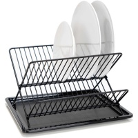 Porte-vaisselle 36 x 29,8 x 21,5 cm noir pliable - Duett