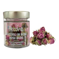 Fleurs comestibles naturelles boutons de rose 10 gr - Decora