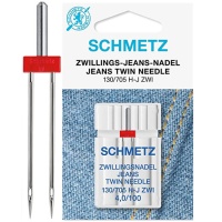 Aiguille double pour machine à coudre les jeans no. 4-100 - Schmetz