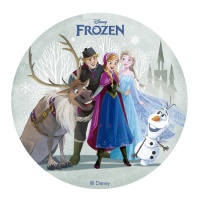 Gaufrette comestible Frozen II Zero 15,5 cm - Dekora