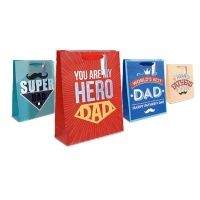 Sac cadeau Super Dad 32 x 26 x 12,5 cm - 1 pc.