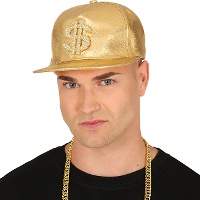 Casquette dollar dorée