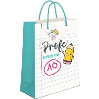 Sac cadeau de 32 x 26 x 10 cm Professeur, vous êtes un 10