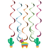 Pendentifs décoratifs de fiesta mexicaine - 5 pcs.