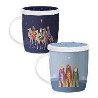 Tasse de 350 ml avec les Rois Mages d'Orient et filtre pour thé - 1 unité