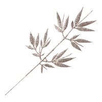 Branche décorative avec feuilles de champagne unies 37 cm
