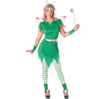 Costume de fée clochette verte pour femme