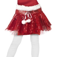 Jupe tutu rouge à paillettes pour enfants