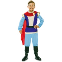 Costume de prince avec cape rouge pour enfants