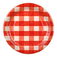 Assiettes de barbecue 27 cm - lot de 6