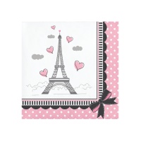 Serviettes de table Paris 12,5 x 12,5 cm - 18 pcs.