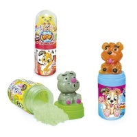 Mini bouteille avec Pets Pop Dipper sucette avec poudre de bonbons 40 gr - 1 pc.