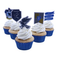 Pics à cupcake Ravenclaw - 15 pcs.